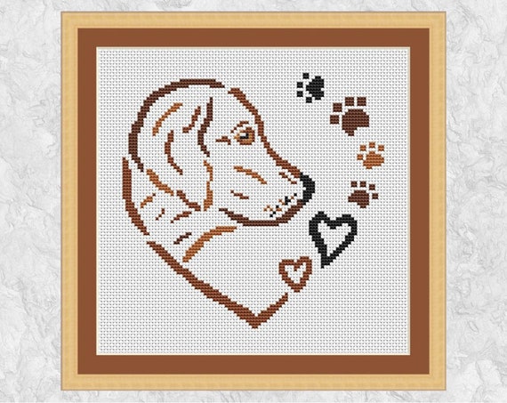 PDF Counted Cross Stitch Dogs / Cross Stitch Pattern 