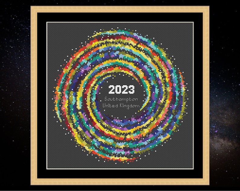 Temperature Cross Stitch Pattern Rainbow Temperature Galaxy - Etsy