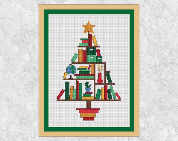 Book Lover's Shelf Bookshelf Cross Stitch Pattern PDF Cute Room Cross  Stitch Series (Instant Download) 