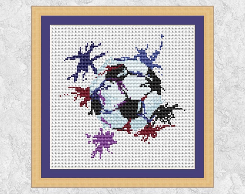 Football cross stitch pattern