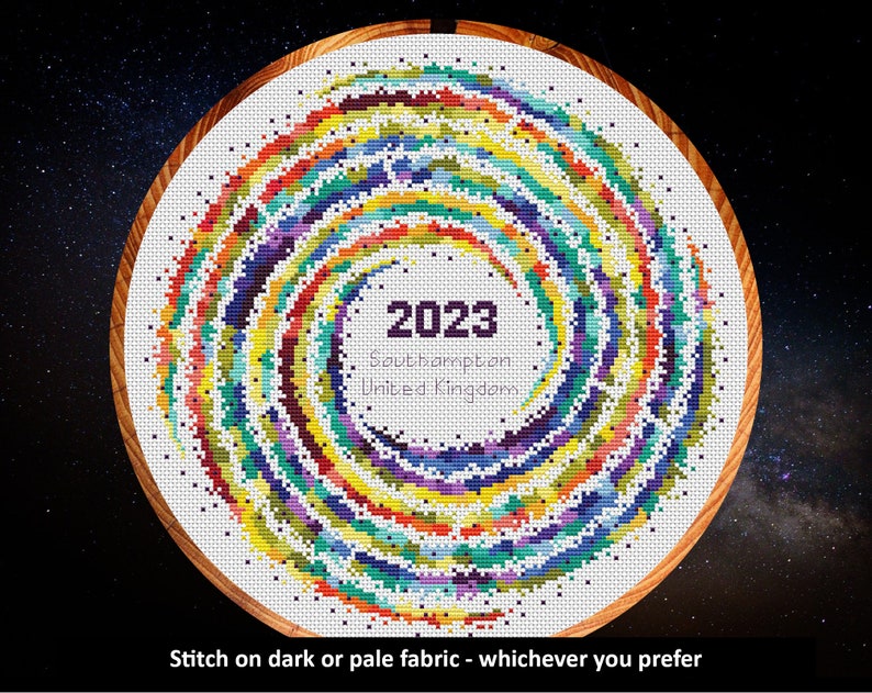 Temperature Cross Stitch Pattern Rainbow Temperature Galaxy - Etsy