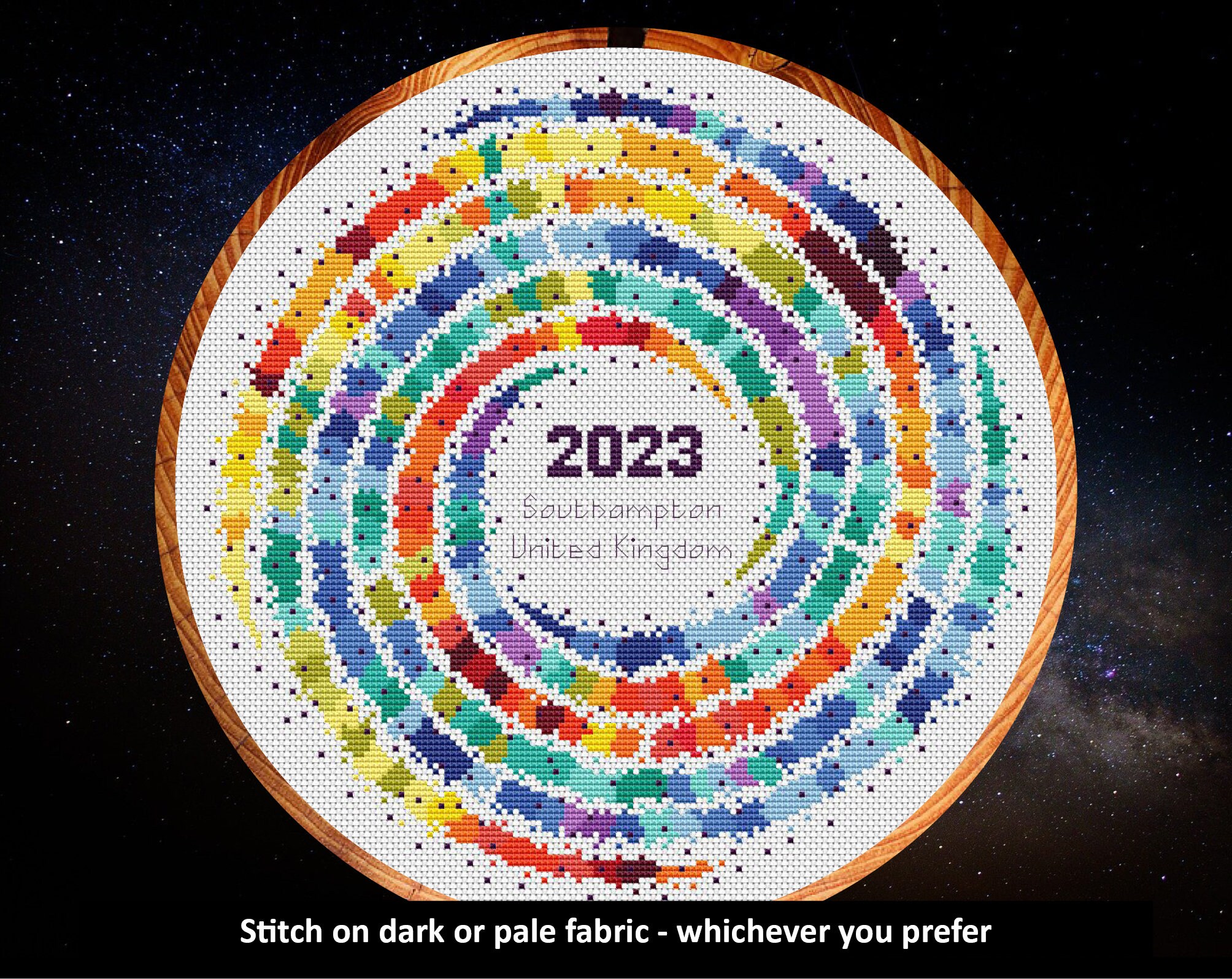 Temperature Cross Stitch Pattern Rainbow Temperature Galaxy - Etsy
