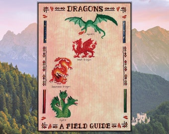 Dragons: A Field Guide Stitchalong, Fantasy SAL - ***please read full description before purchasing***