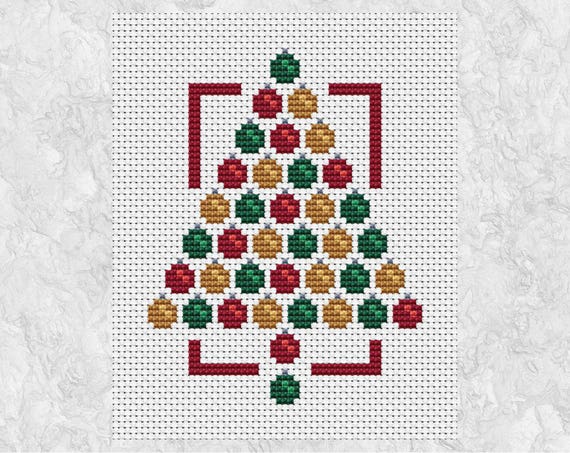 Cross Stitch Christmas Ornaments — Under The Garden Moon