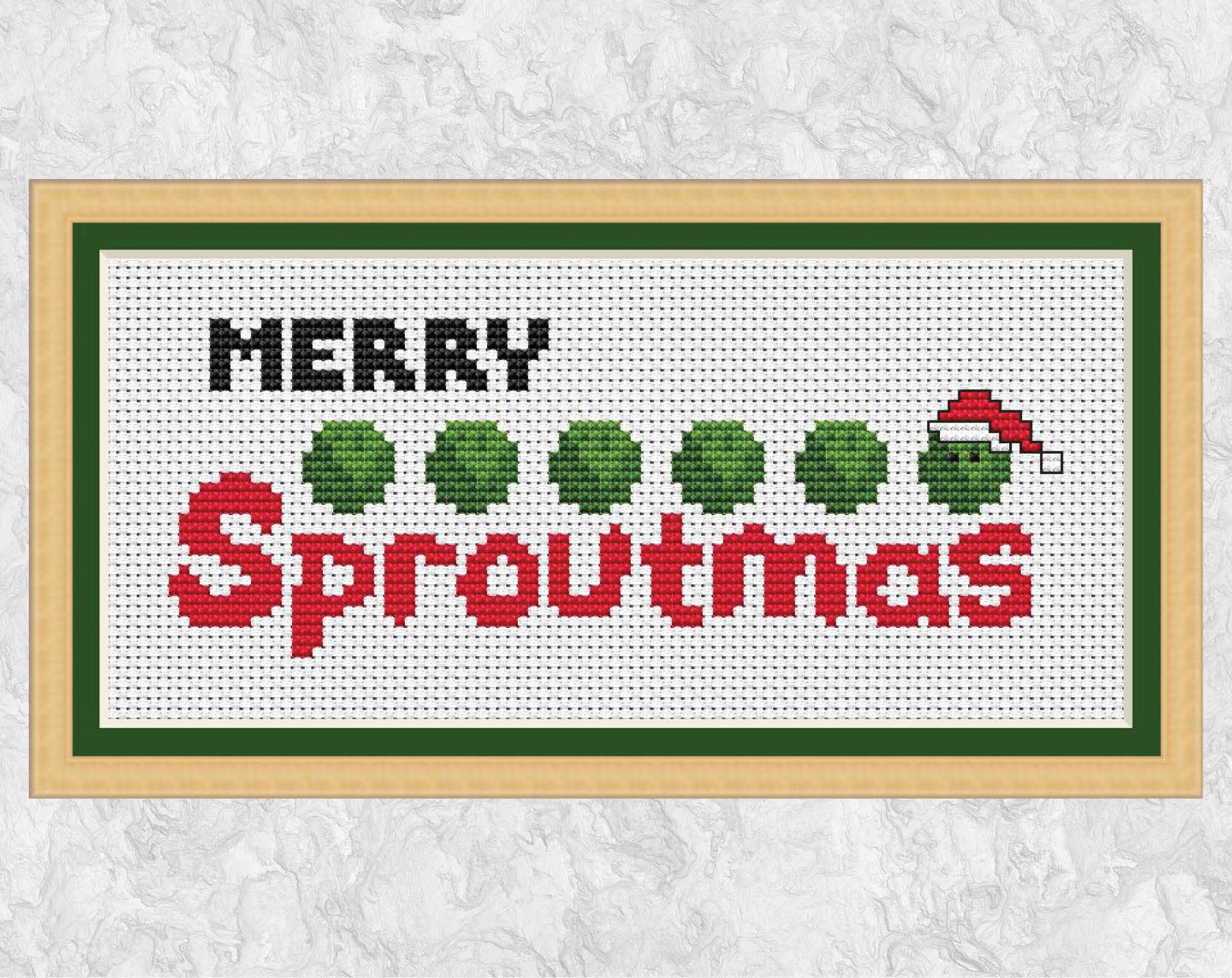 Funny Christmas cross stitch pattern quick modern Etsy