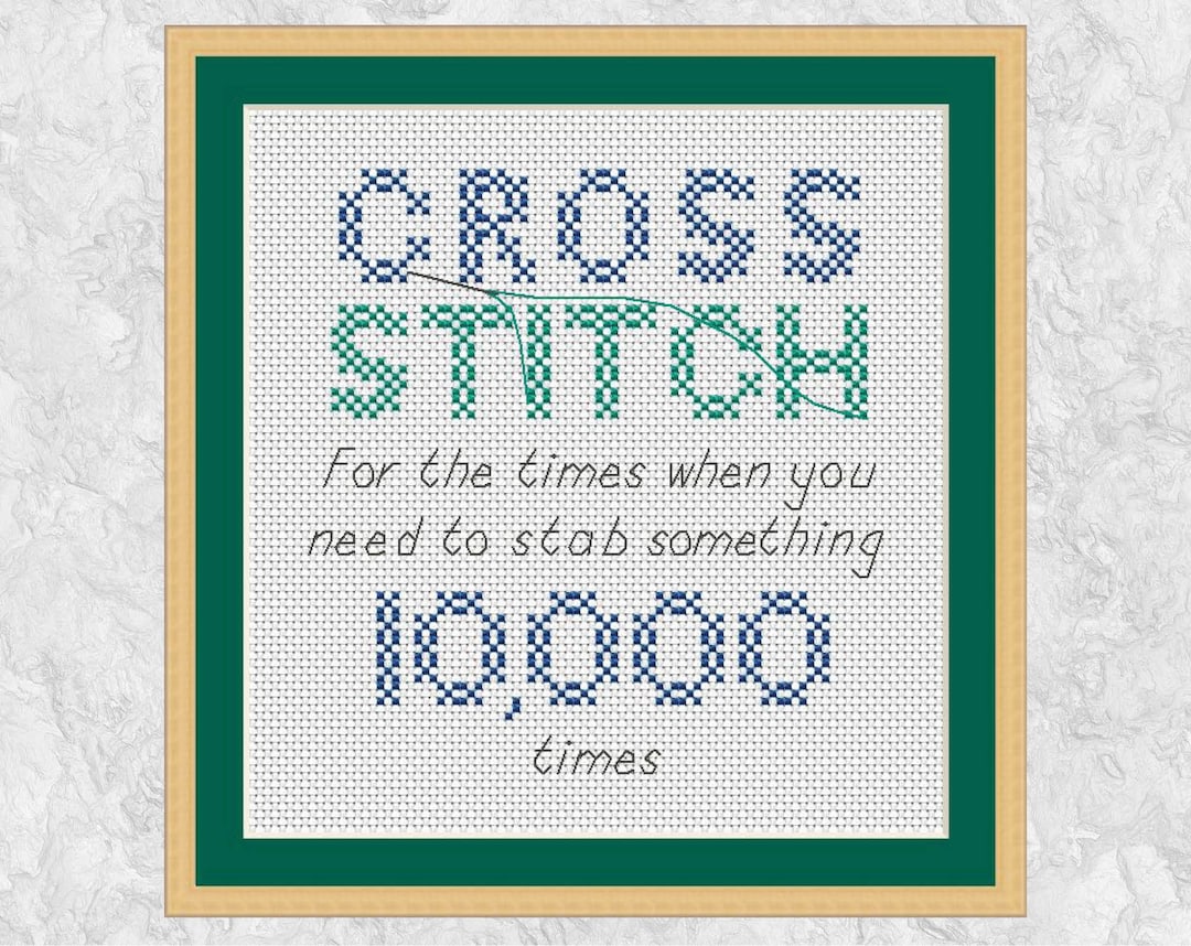 Funny Cross Stitch, Funny Quote, Subversive Humour Cross Stitch Pattern