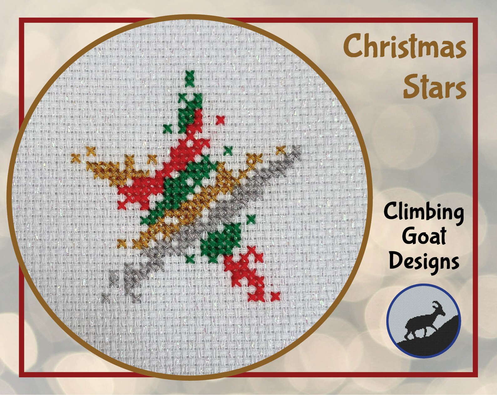 Christmas Stars Cross Stitch Pattern, Previous Stitchalong - Instant ...
