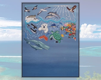 Ocean: Wonders of the Seas Stitchalong cross stitch pattern