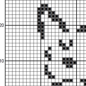 Cat cross stitch pattern, easy quick cat silhouette design, monochrome, pet lover gift, instant download PDF image 4