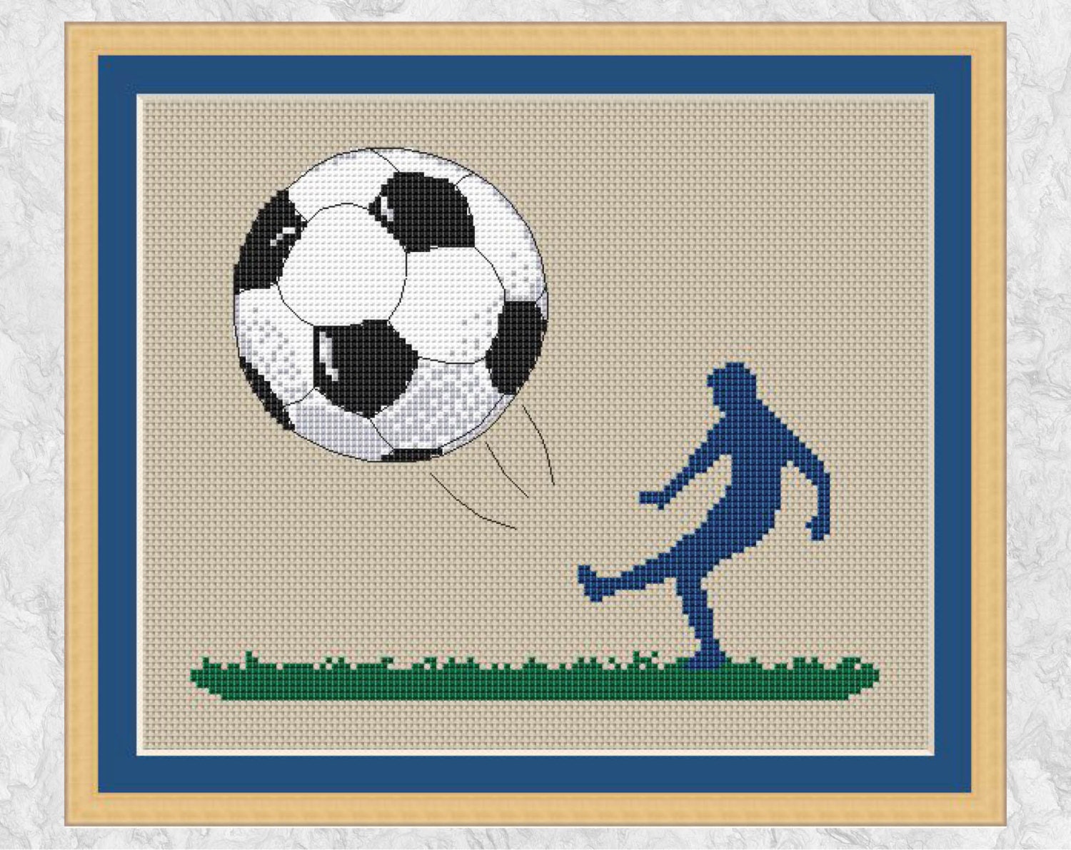 Football cross stitch pattern sport cross stitch chart