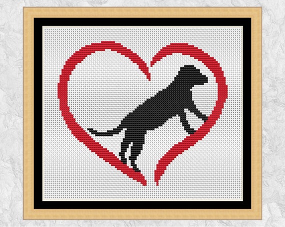 Kit Punto De Cruz Perro 40x40cm | Tela Impresa Con Hilos De Algodón | Patrón Contado Para Principiantes | Incluye Agujas Y Manual