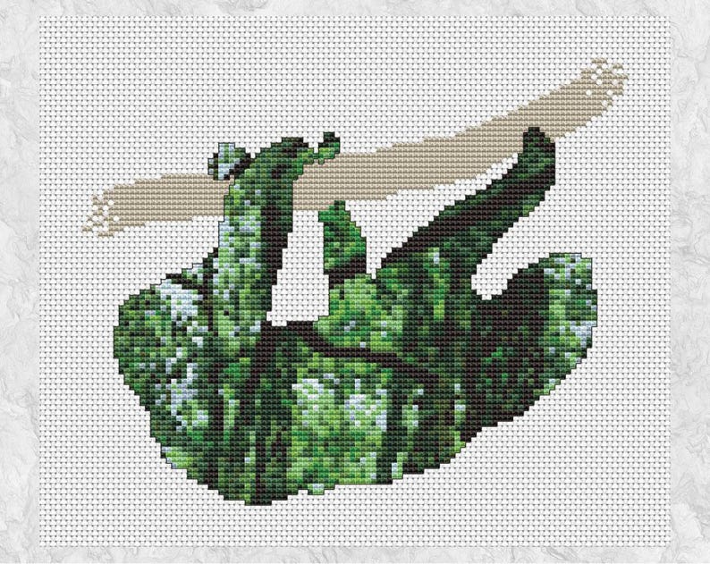Sloth Cross Stitch Pattern Rainforest Counted Cross Stitch - Etsy