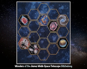 Wonders of the James Webb Space Telescope Stitchalong, Astronomy SAL - ***please read full description before purchasing***