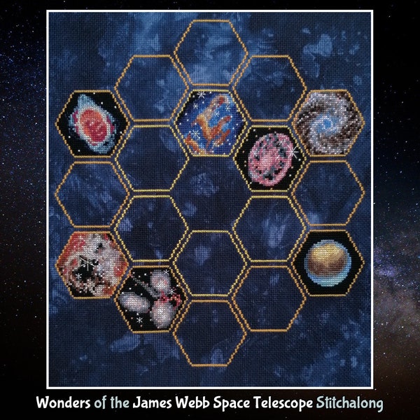 Wonders of the James Webb Space Telescope Stitchalong, Astronomy SAL - ***please read full description before purchasing***