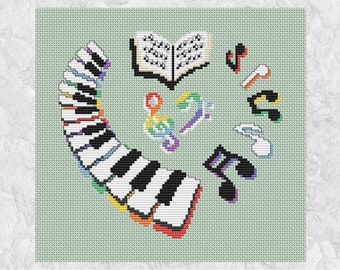 メゾンドヨシコ　一点物　ピアノカバー　クロスステッチ　ハンドメイド il_340x270.5968732716_o6pr.jpg