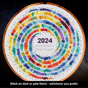 Temperature Cross Stitch Pattern Rainbow Temperature Galaxy Customise