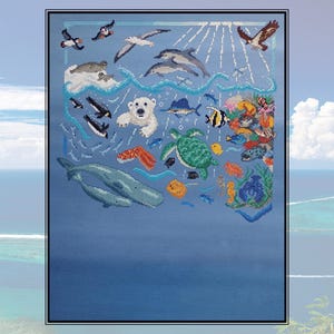 Ocean: Wonders of the Seas Stitchalong cross stitch pattern