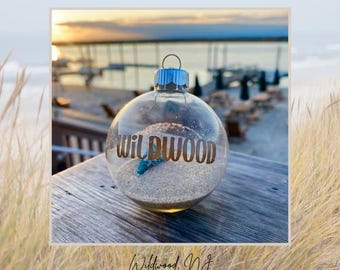 Wildwood, NJ Custom Christmas Ornament crest  - FREE SHIPPING!