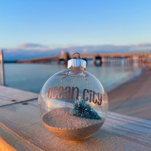 Ocean City Customized Christmas Ornament  - FREE SHIPPING!