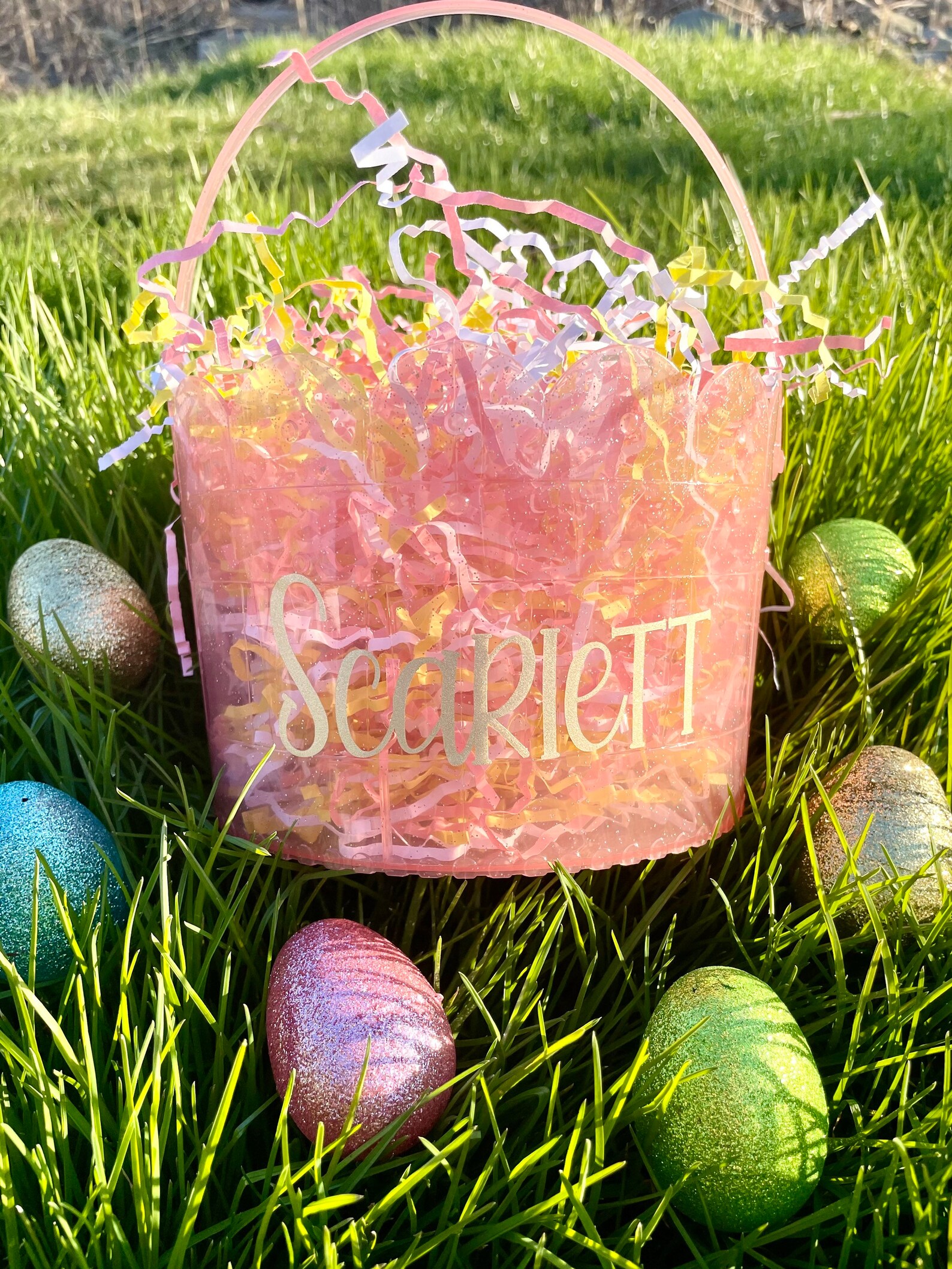 PERSONALIZED Easter Baskets FREE Shipping Etsy