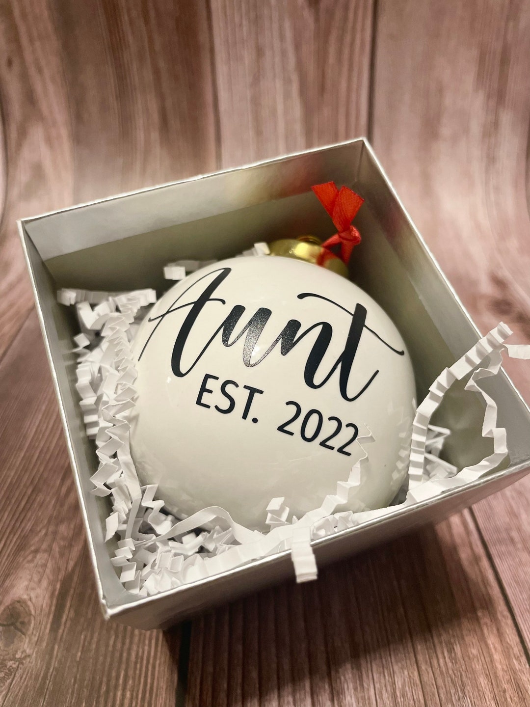 Baby Announcement Ornament Baby First Christmas Custom Personalized