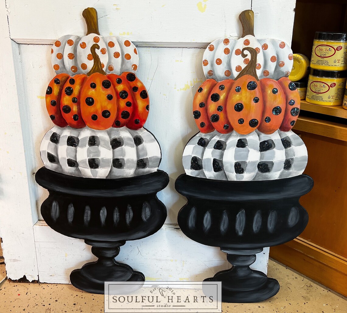 Pumpkin Trio Door Hanger main image 0