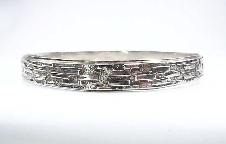 Vintage Sterling Silver, Cuff Bracelet, Hecho En Mexico, Mexican Sterling Silver Bracelet, Silver Bangle Bracelet, Gift For Mom image 1