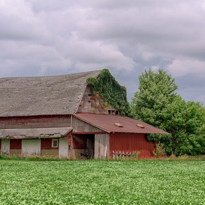 Red Barn, Fine Art Photo, Barn Wall Art, Fine Art Print, Barn Picture, Barn Print, Country Art, Barns, Rustic Barn Print, Farm Photography image 1