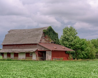 Red Barn, Fine Art Photo, Barn Wall Art, Fine Art Print, Barn Picture, Barn Print, Country Art, Barns, Rustic Barn Print, Farm Photography