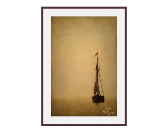 Sailboat, Boating, Boat Photo, Lake Decor, Sailboat Print, Lake house Decor, Boat Print, Nautical Decor, Saliboat Decor, Lake, Beige