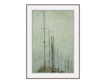 Sailboats, Sailboat Photograph, Boat Photo, Nautical Decor, Sailboat Print, Sailboat Photo