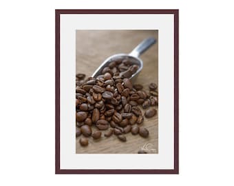 Coffee Bean Art, Coffee Bean Photo, Canvas Art, Fine Art Print, Kitchen Wall Art, Kitchen Photo, Kitchen Wall Decor, Cafe Art, Coffee Print