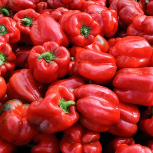 Red Peppers, Kitchen Photo, Kitchen Wall Art, Food Photography, Kitchen Decor, Kitchen Photo, Cafe Print, Cafe Photo, Red image 1