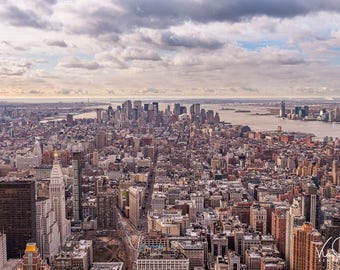 New York City Skyline Print, Wall Art on Canvas or Print, Home Decor on Metal, Fine Art Photography, New York Photo, New York Print,