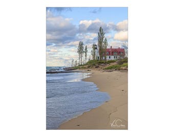 Point Betsie Lighthouse, Lake Michigan Lighthouse, Lake Michigan Print, Lighthouse Photo, Lighthouse Canvas, Lake Michigan Photo, Michigan