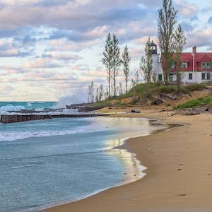Point Betsie Lighthouse, Lake Michigan Lighthouse, Lake Michigan Print, Lighthouse Photo, Lighthouse Canvas, Lake Michigan Photo, Michigan