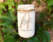 Quart, Mason Jar, Mason Jar Decor, Wedding Decor, Spring Decor, Country Decor, Rustic Home Decor, Bridal Decor, Mason Jar Vase, Large Vase