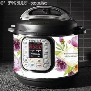 Instant Pot Magnetic Skin - Spring Bouquet (personalized)