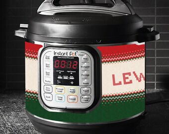 Instant Pot Magnetic Skin - UGLY CHRISTMAS SWEATER (personalized)