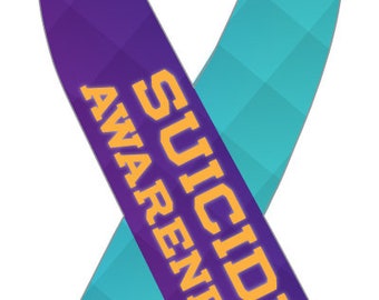 Suicide Awareness ribbon - Magnet OR Decal