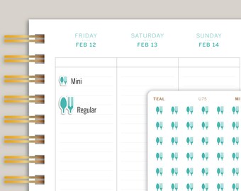 Meal Plan Stickers for MakseLife Planner U75