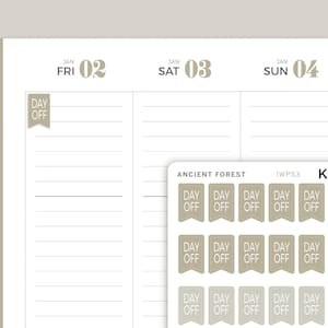 Mini Flag Planner Stickers for inkWELL Press Planners IWPS3