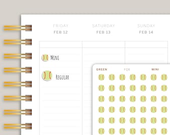 Softball / Baseball Sports Planner Stickers FQ8