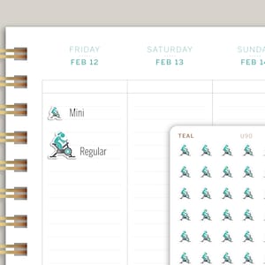 Stationary Bike Icon Planner Stickers for MakseLife Planner U90