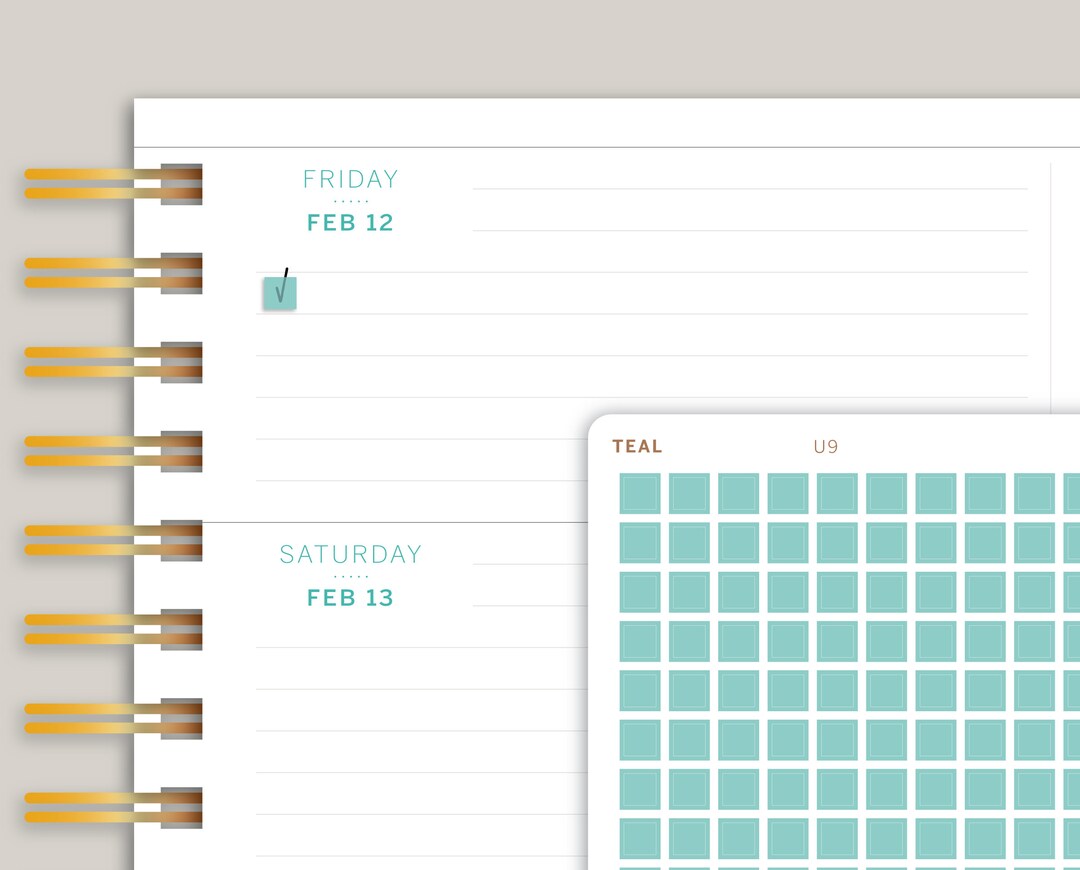 Matte Transparent Square Checkbox Planner Stickers for Makselife ...