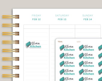 Clean Kitchen Icon Planner Stickers for MakseLife Planner U23