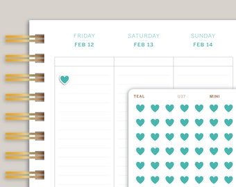 Heart Icon Planner Stickers for Makse Life Planner U37