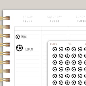 Fußball Sport Planer Aufkleber FQ6
