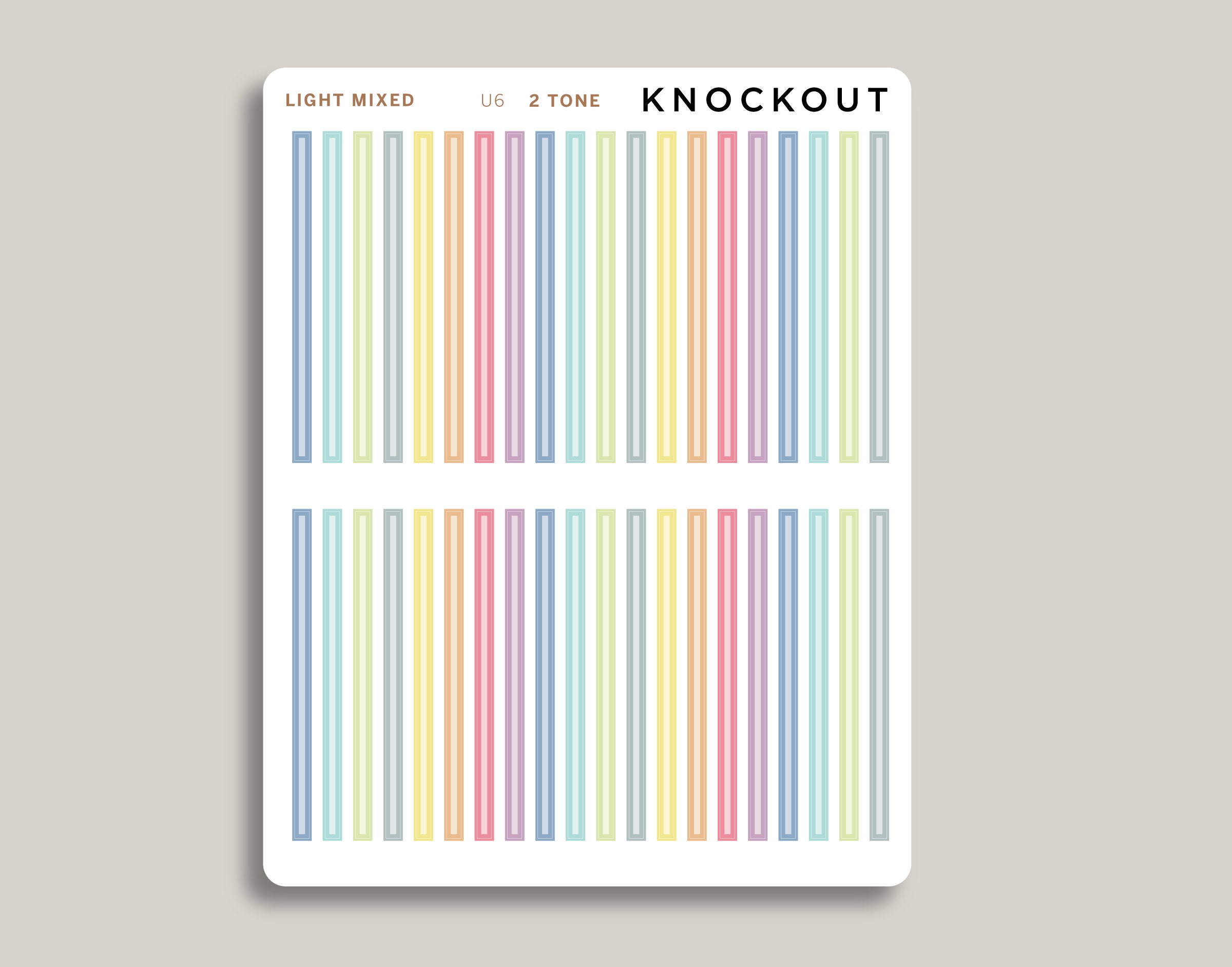 Horizontal Divider Stickers for Makselife Planner U6 - Etsy