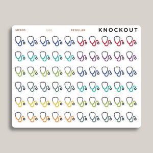 Doctor/Stethoscope Icon Planner Stickers for Makse Life Planner U66 image 7